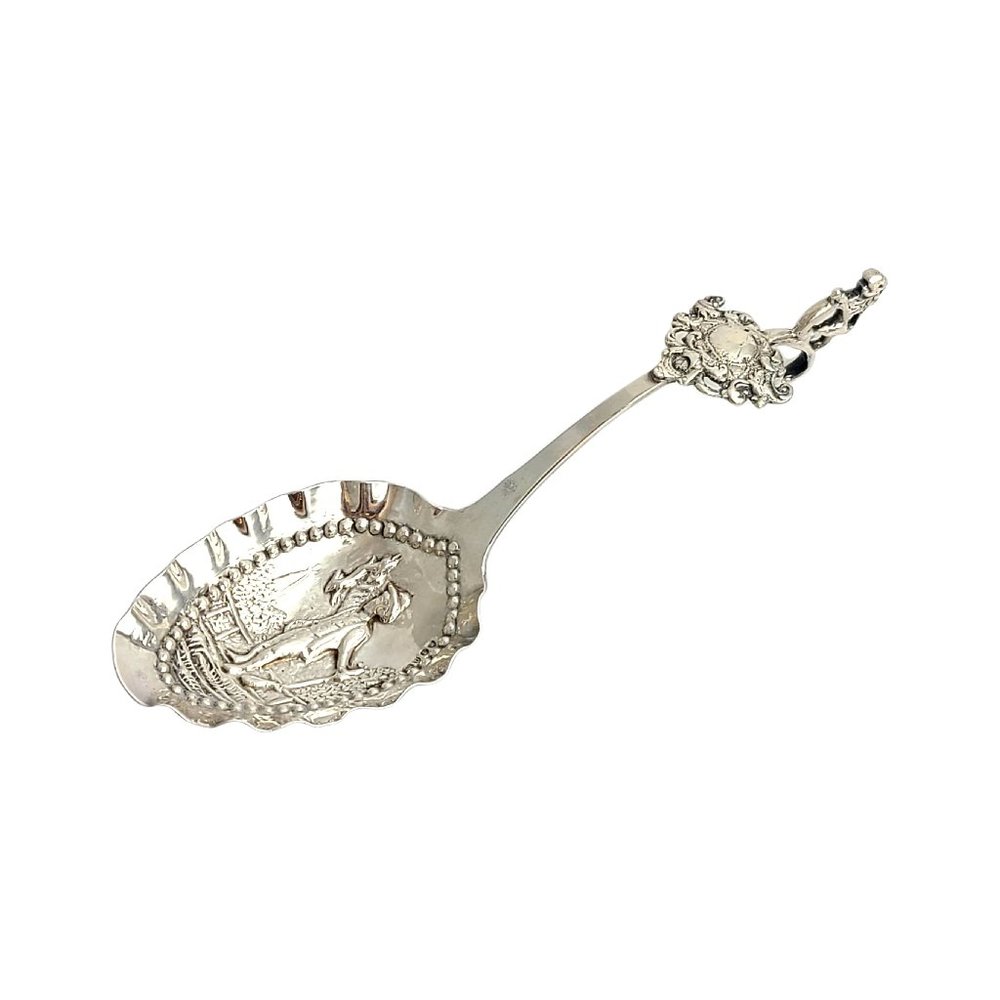 Sterling Silver Dutch Monkey/Cream/Spoon Samuel Boyce Landeck London #12247